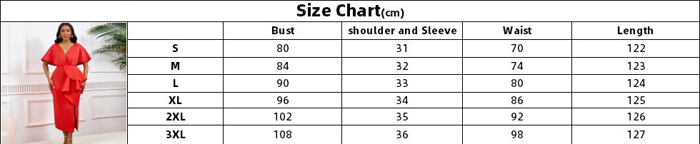 Summer Sexy V-Neck Ruffle Slit Beaded Evening Dress Chic Formal Party Gown 11