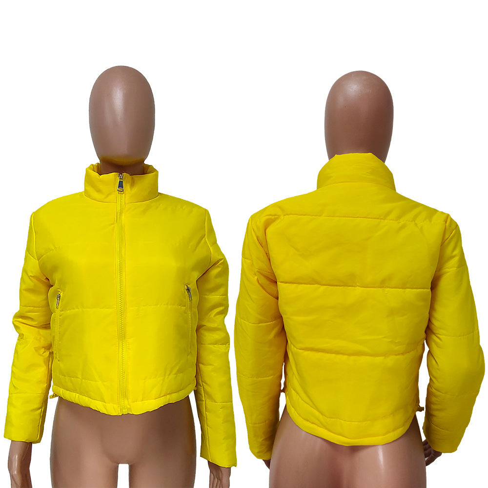 Women Winter Casual Solid Padded Jacket 34