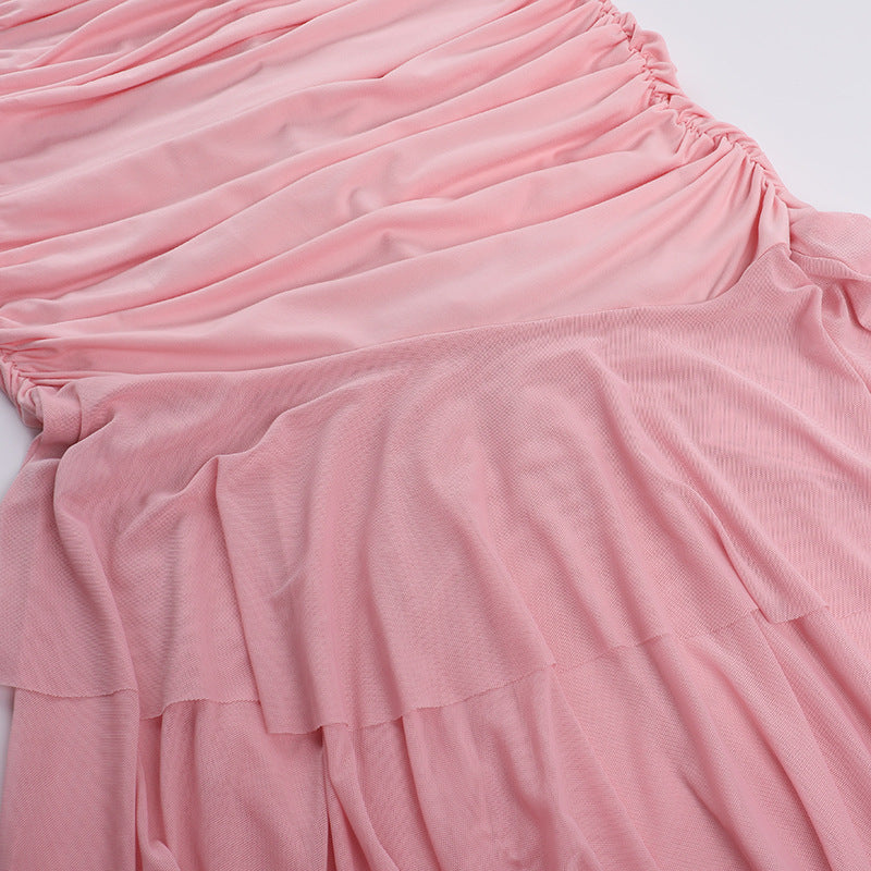 Sexy deep V neck Strap Halter Neck women Low Back long dress 12