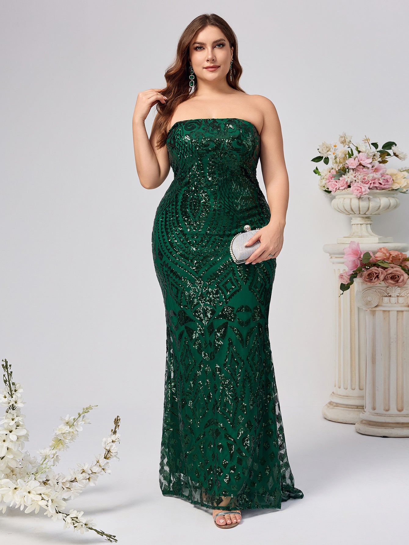 Women Sexy Strapless Sleeveless Dress 3