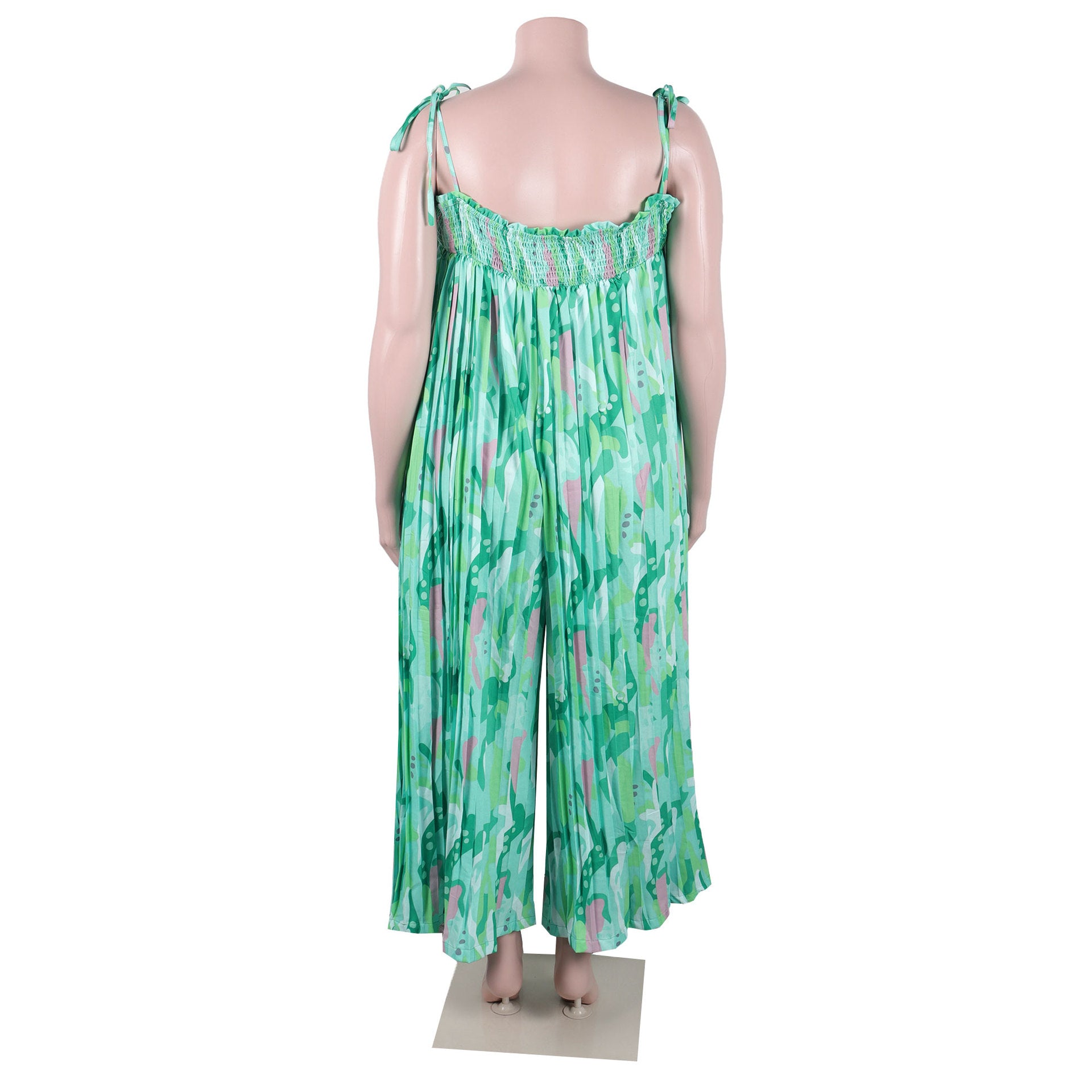 Sexy printed suspenders pleated wide-leg suspenders Jumpsuit 12