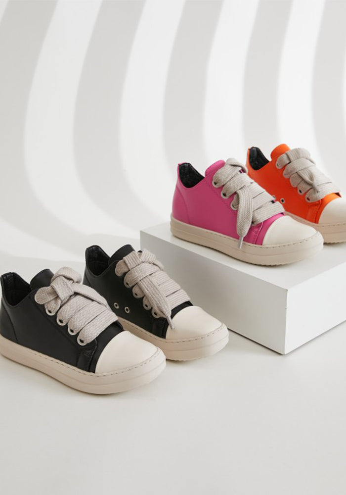 white shoes women's thick laces Style trendy shoes thick bottom candy color women's shoes couple skate shoes