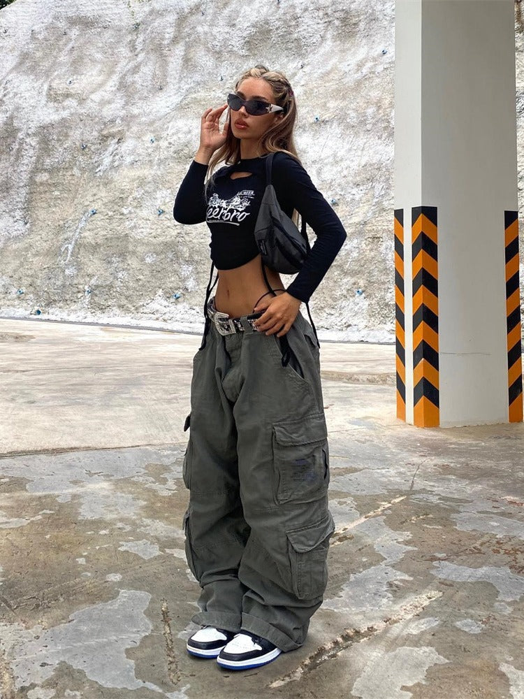 Fashionable Casual Multi-Pocket Cargo Pants 4