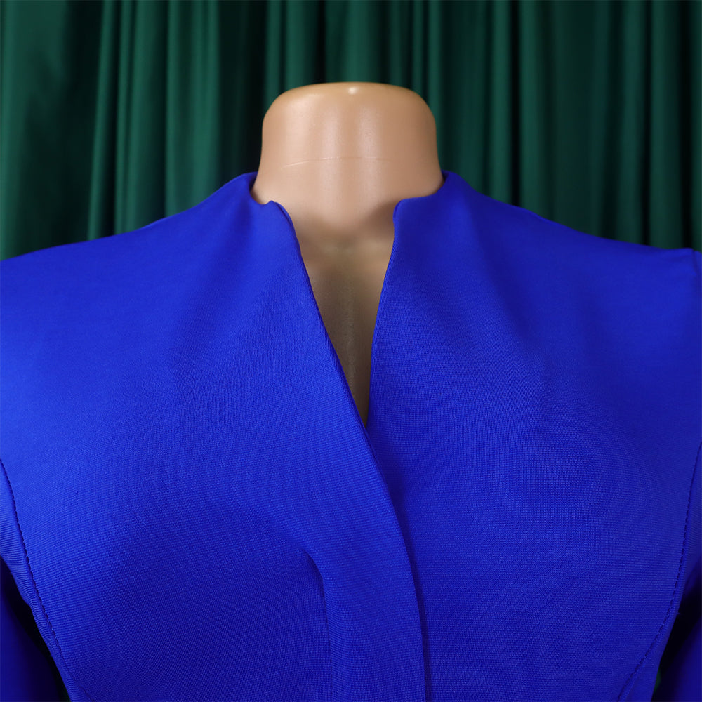 Women's Autumn And Winter Fashion Chic Plus Size Pleated A-Line African Dress 27