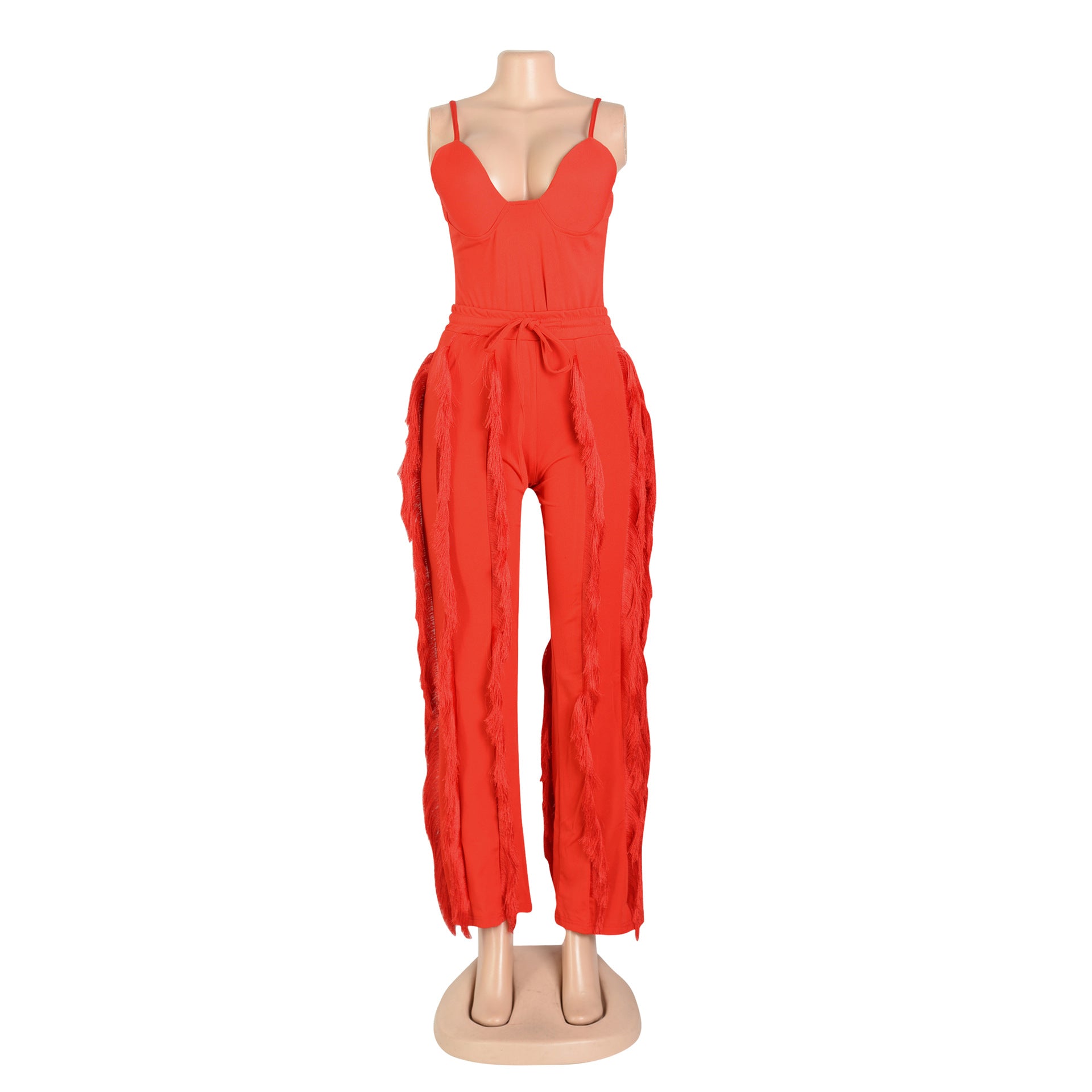 Women's clothing set tassels two-piece pants set 26