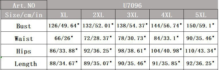 Plus Size Women Sexy Round Neck Dress 19