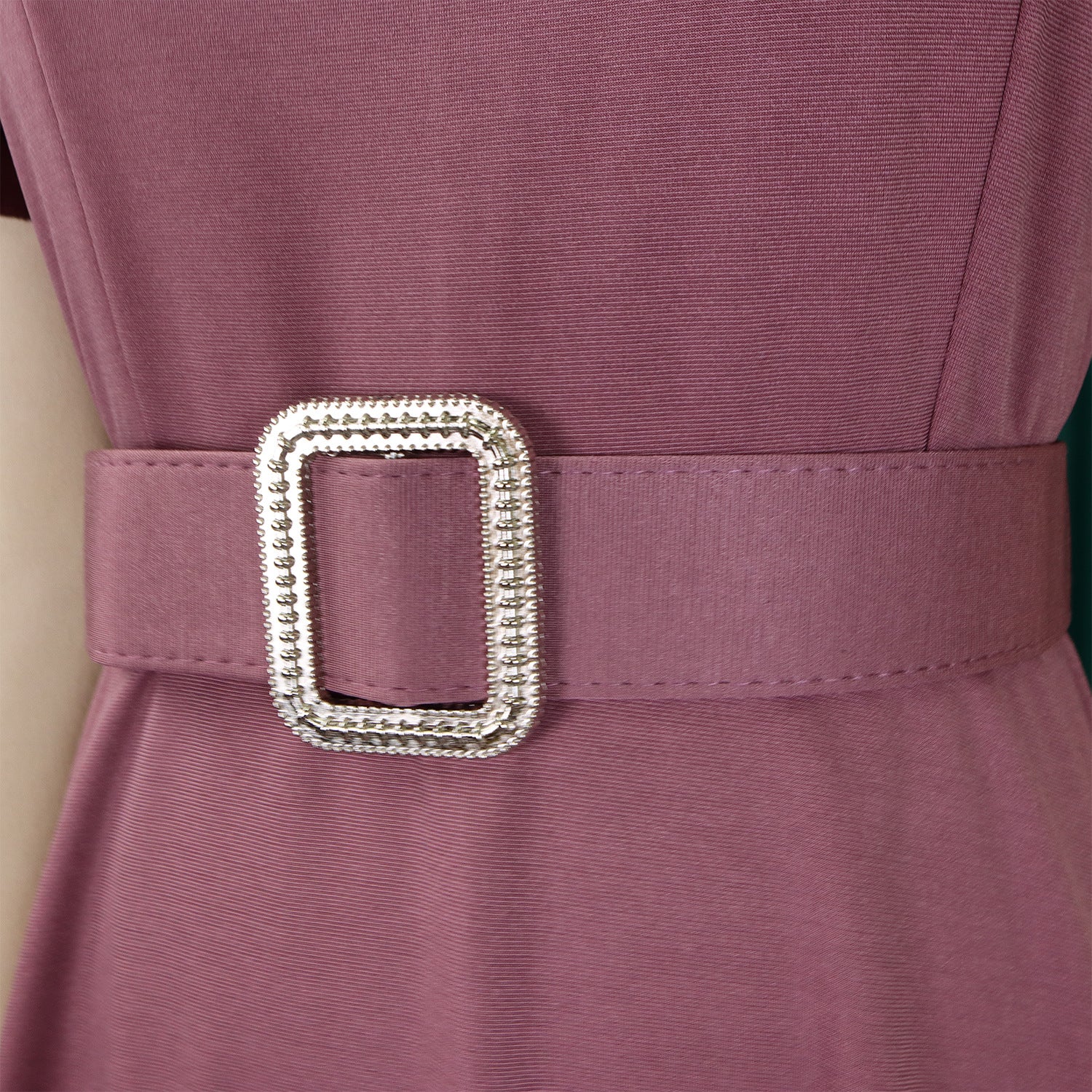 Bell Sleeve Square Neck High Waist Elegance Dress 27