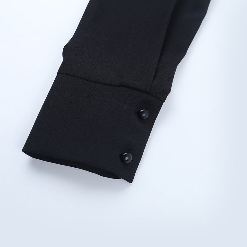 Women's Fashion Chic Lace-Up Long Sleeve Short Dress 18