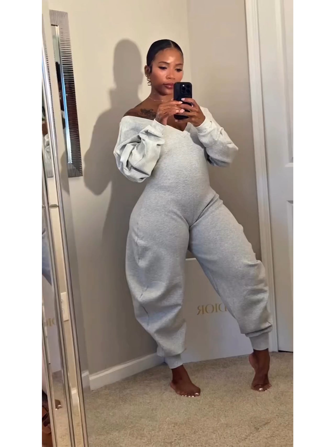 Jumpsuit Women's V-Neck Sexy Long Sleeve Sport Jumpsuit 3