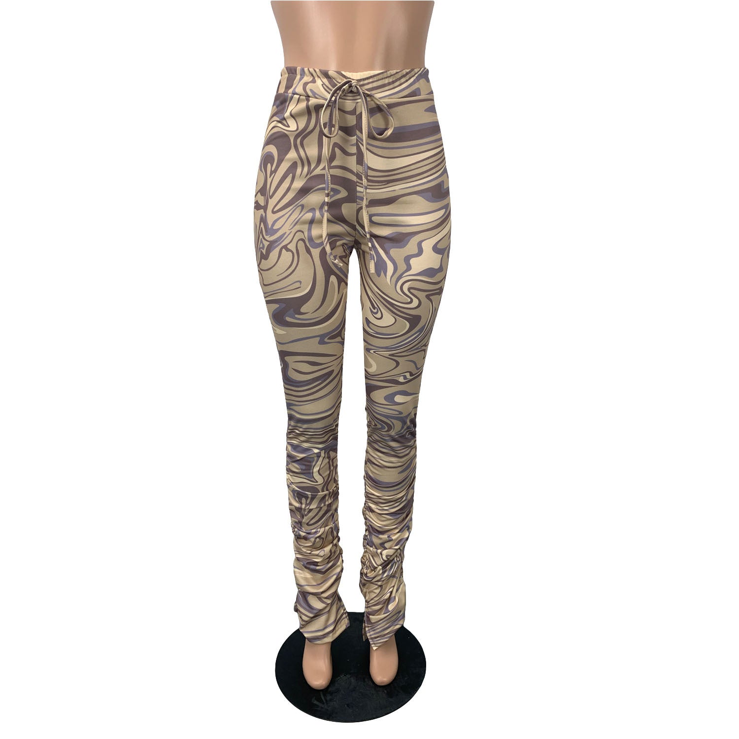 Women Casual printed pleated trousers 25