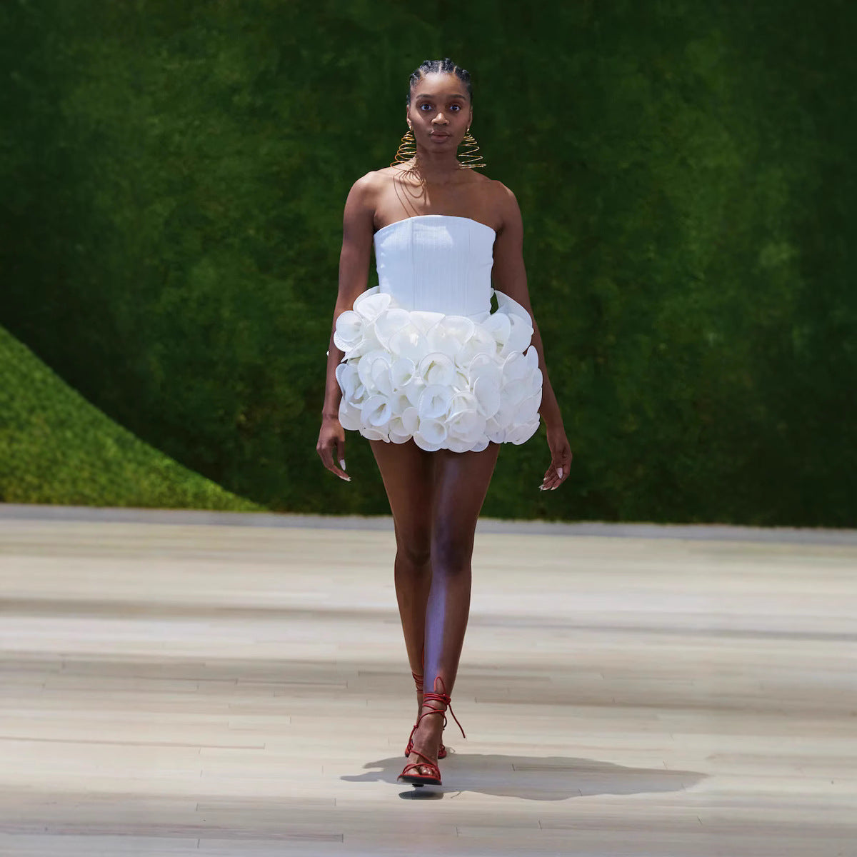 Luxury Sexy Strapless Lace Patchwork Mini Dress 5