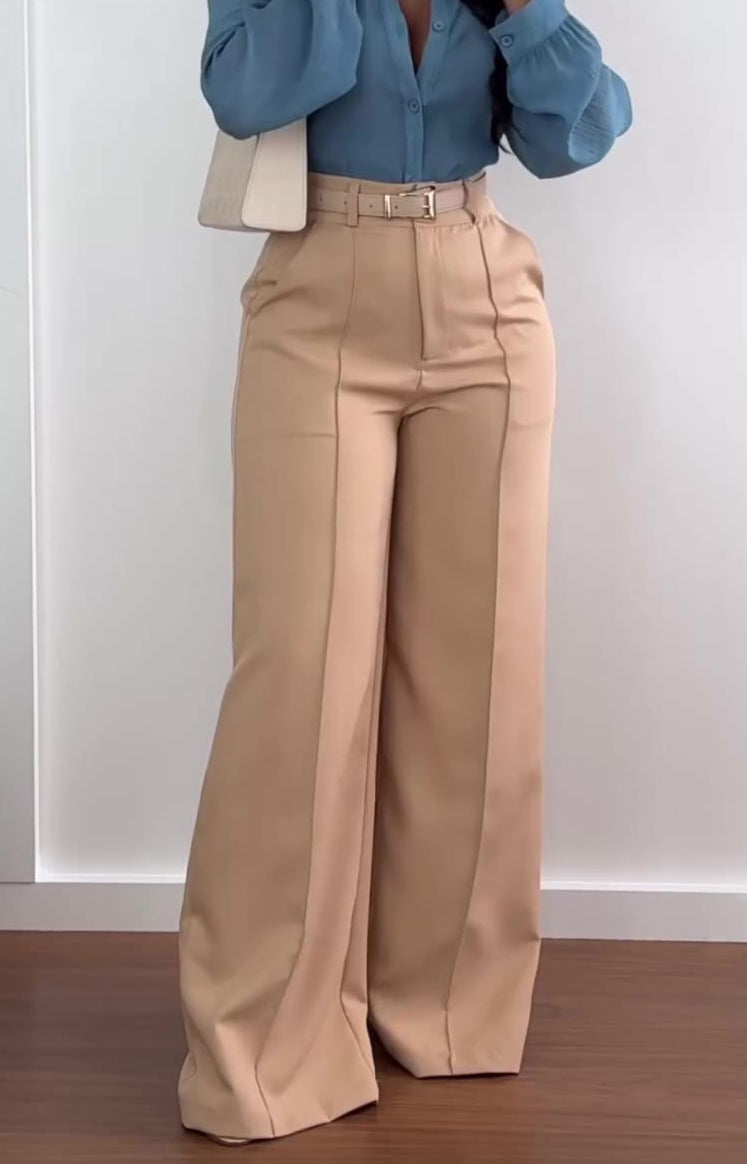 Women Fall Casual Wide Leg Pants 3