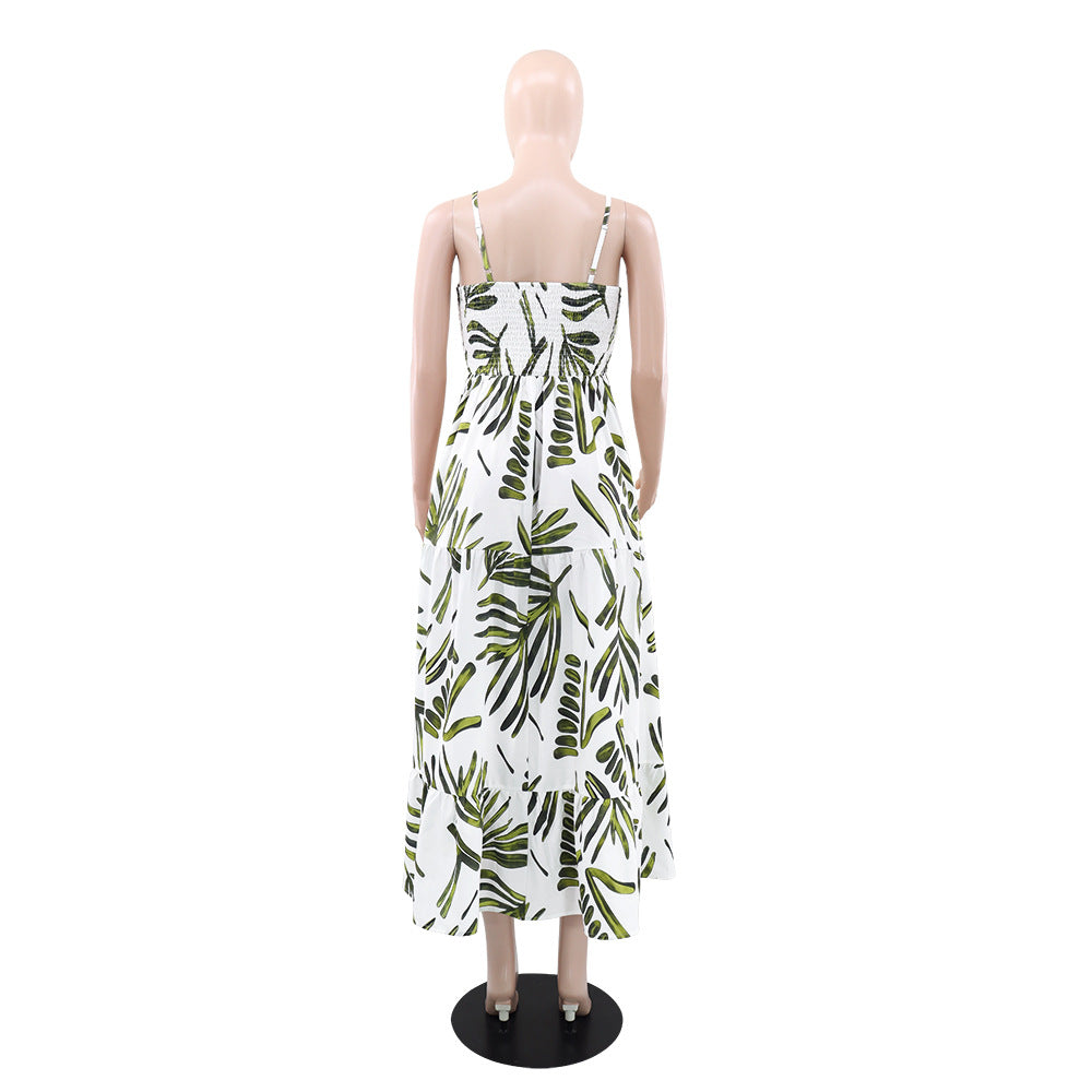 Summer Casual Print Strap Dress for Women 5
