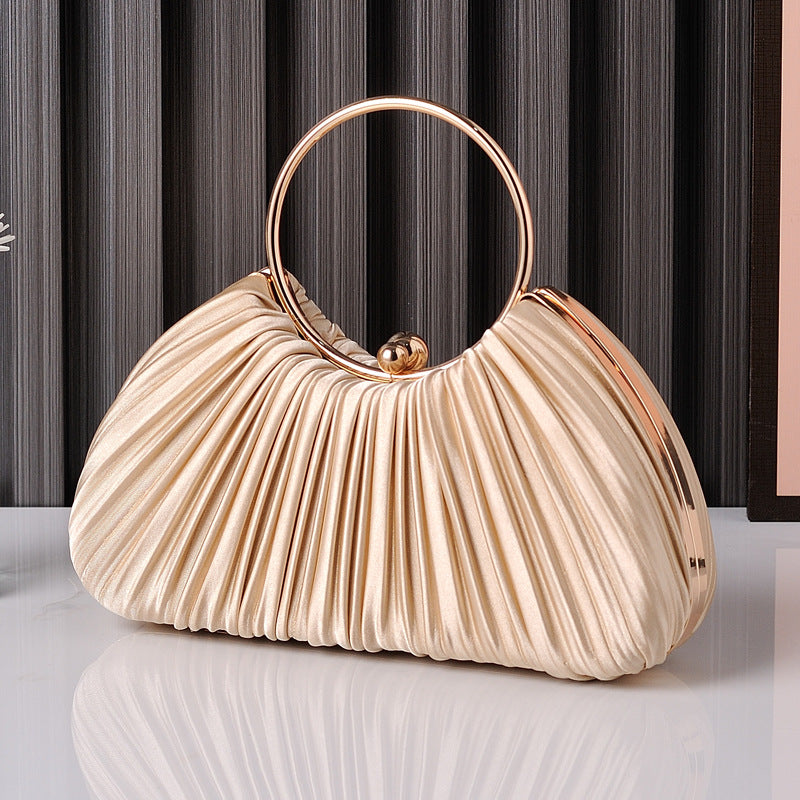 Pleated Evening Bag Formal Party Handbag 3