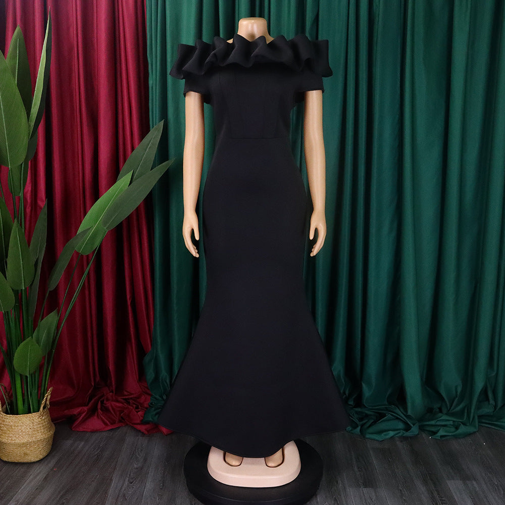 Women's Summer Off Shoulder Sexy Mermaid Long Dress 13