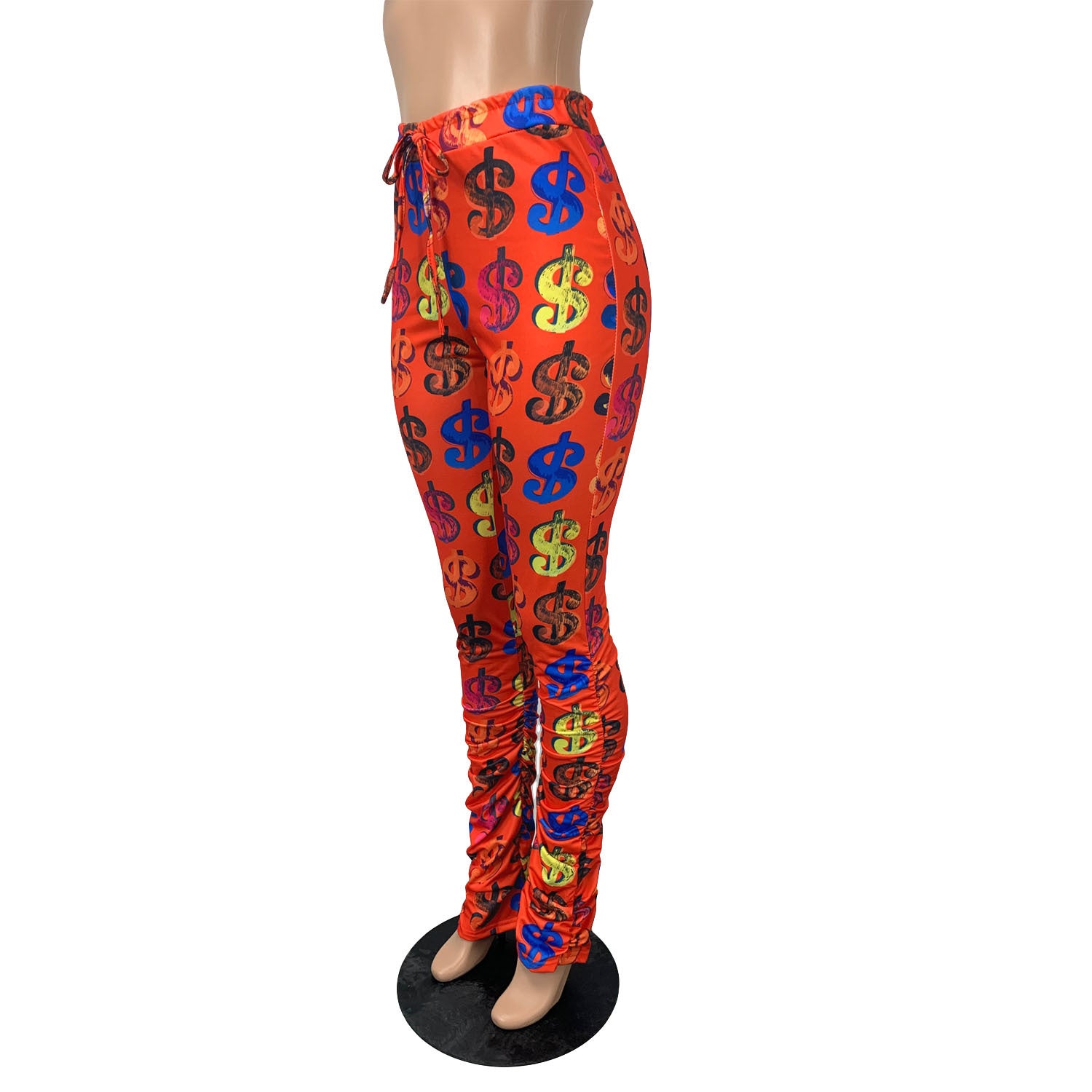 Women Casual printed pleated trousers 18