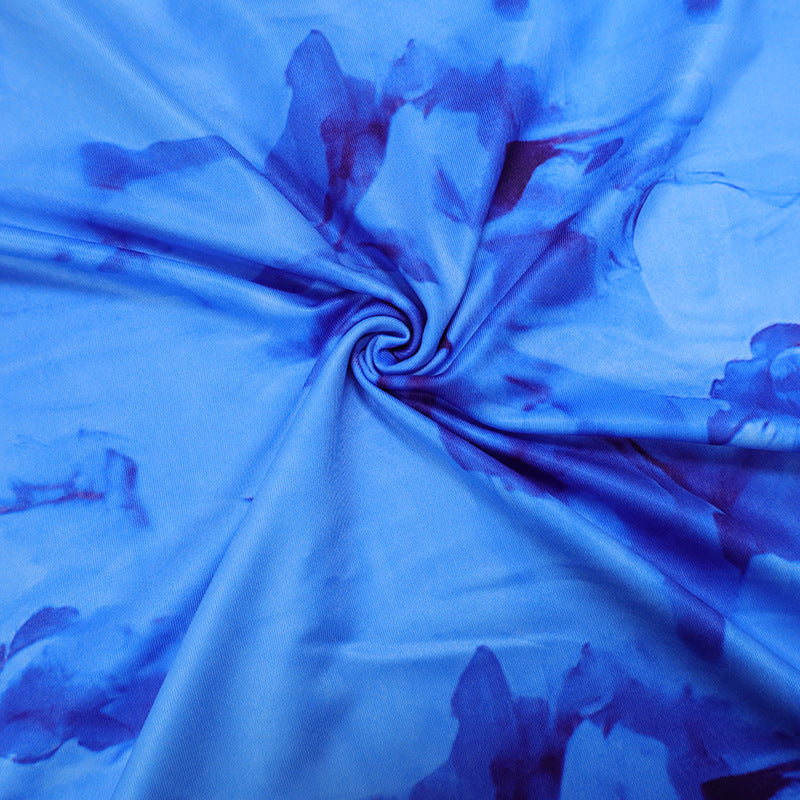 Women's Summer Strapless Printed Bodycon Long Dress 19