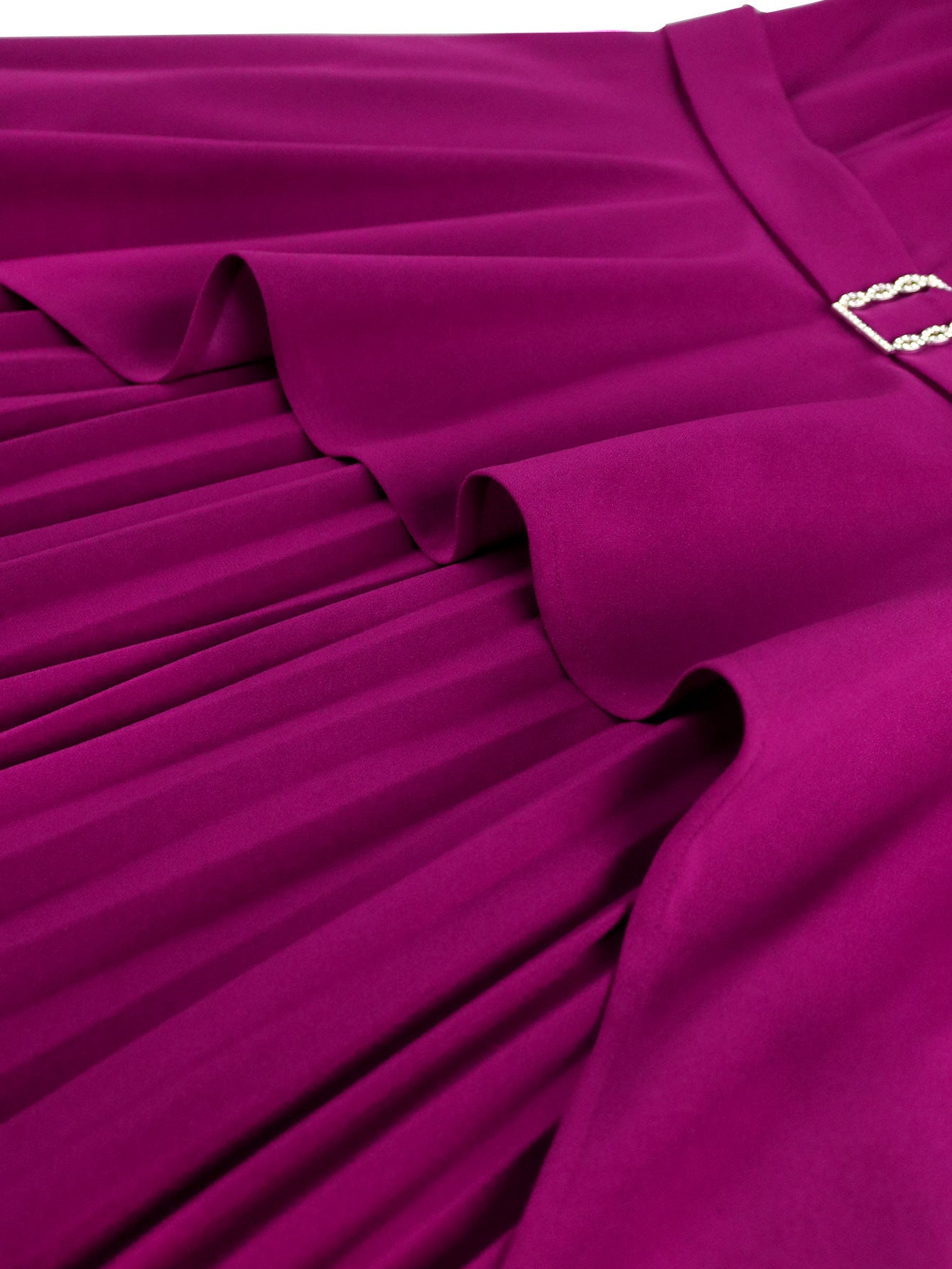 Plus Size Women Round Neck Short Sleeve Irregular Ruffle Elegant Dress 3