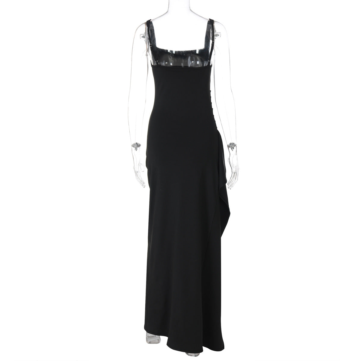 Summer Women's Evening Gown Sexy Low Back High Slit Dress 9