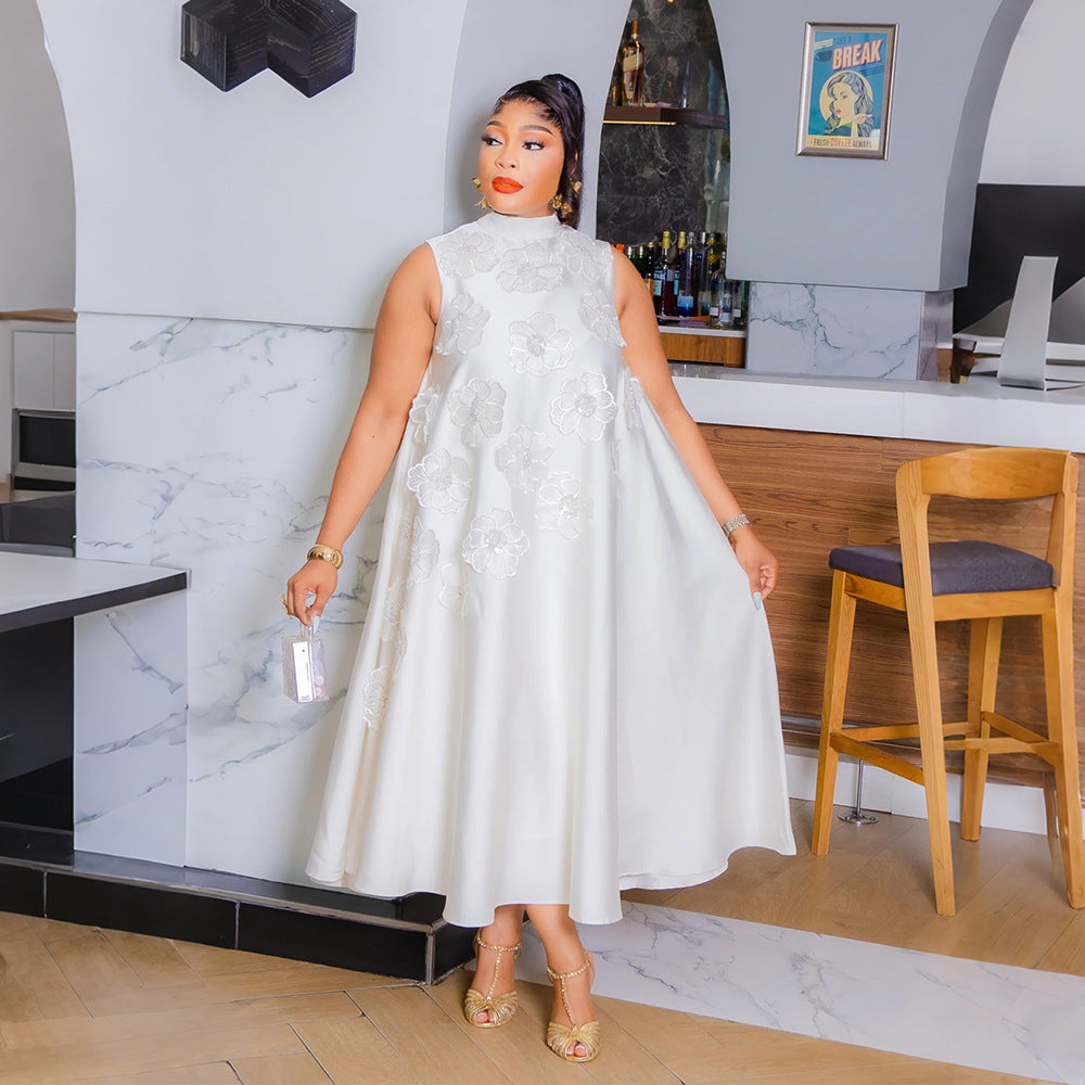 Women Round Neck Sleeveless Maxi Dress 8