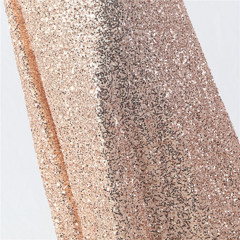 Elegant Strap V-Neck Sequined Evening Dress 32