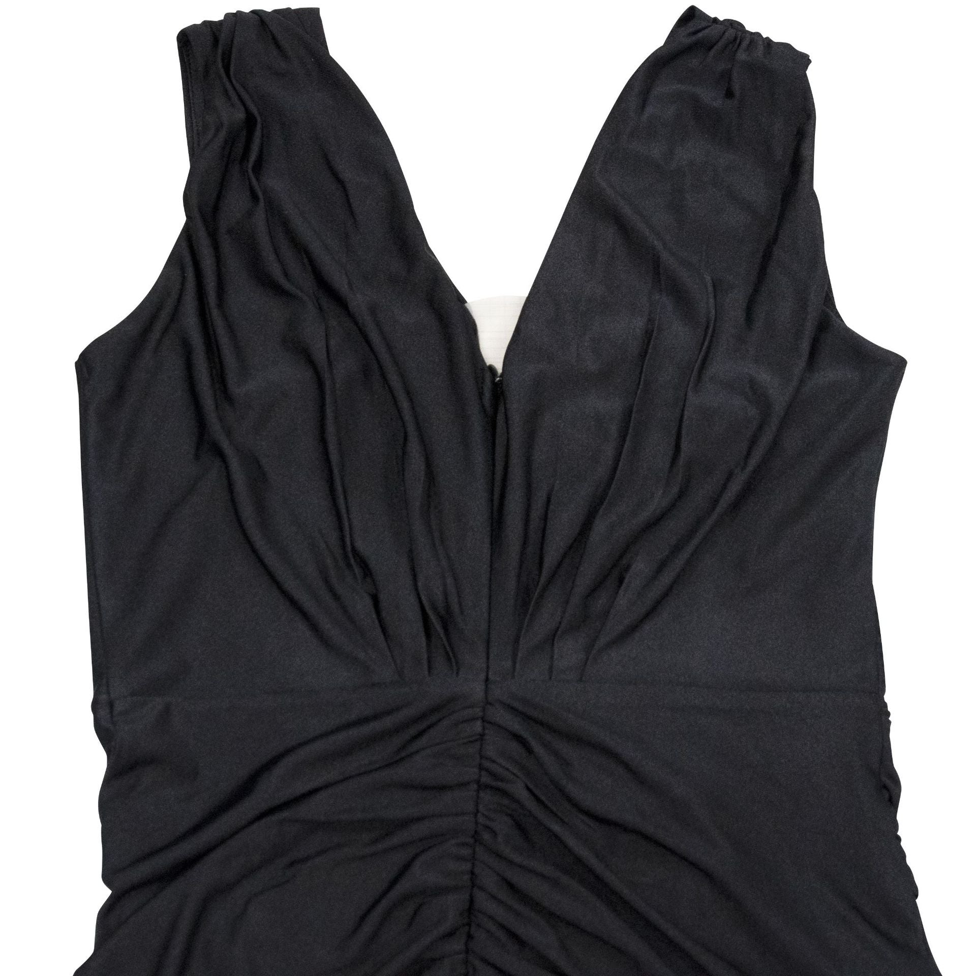 Women Solid V-Neck Sleeveless Pleated Maxi Dress 29