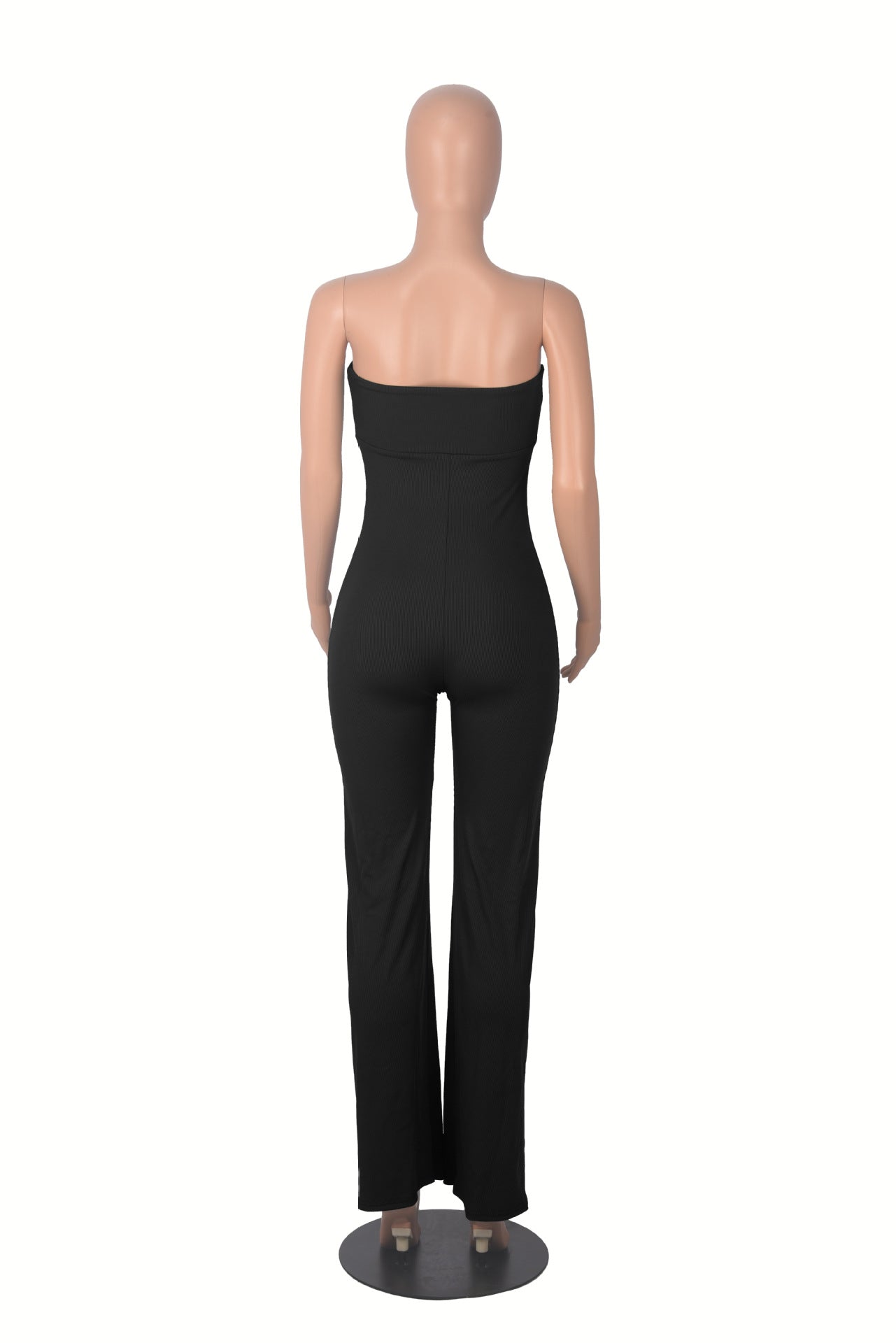 Women's Spring Sexy Strapless Slim-Fitting And Comfortable Elastic Jumpsuit 14