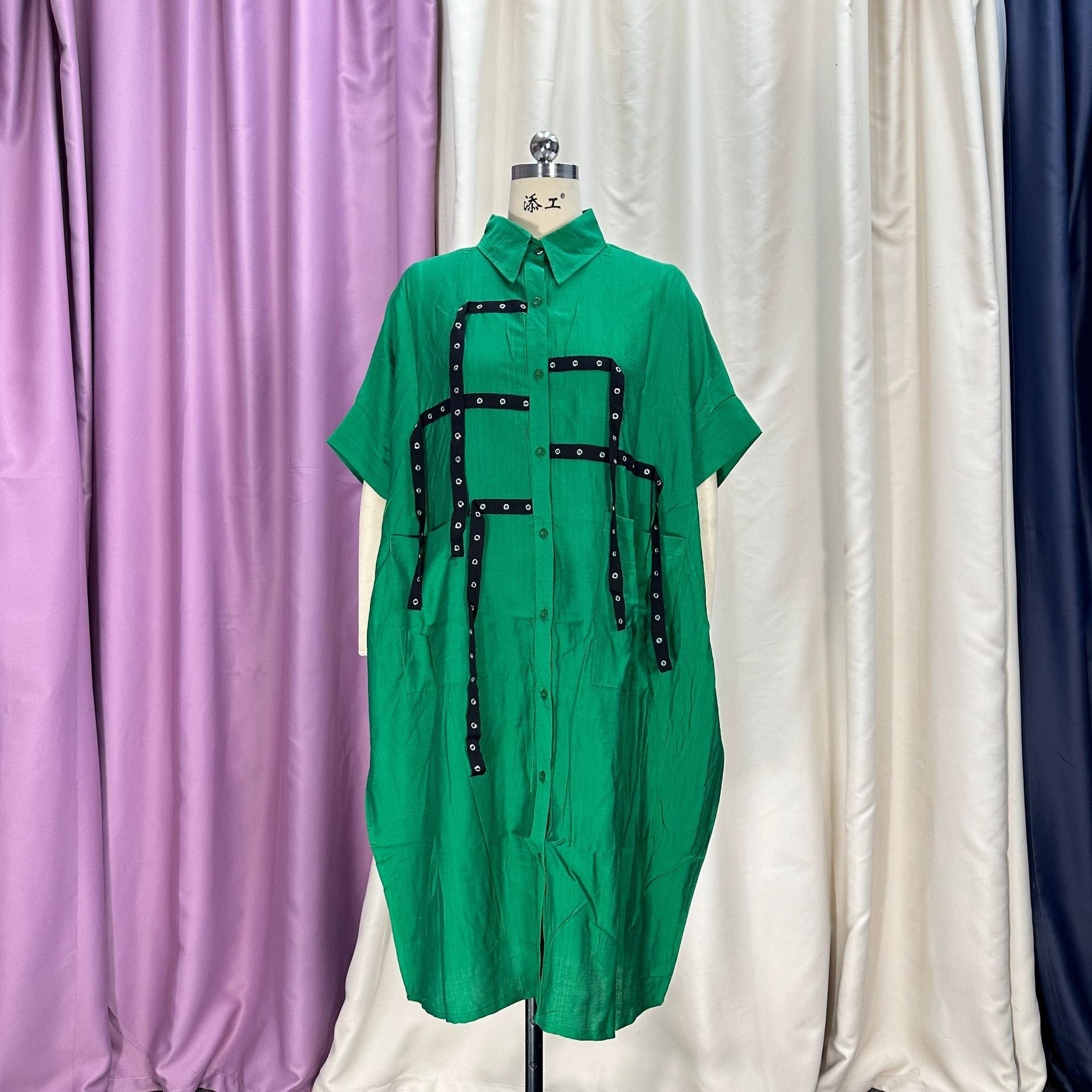 Africa Summer Short Sleeve Plus Size Loose Casual Top 17