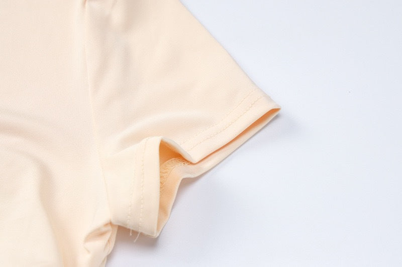 Women Round Neck Short Sleeve Top and Short Two-Piece Set 14