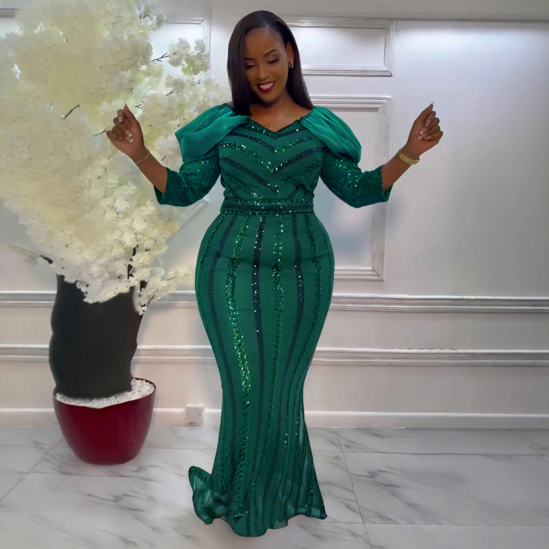 Women Sexy Sequin Bodycon Dress