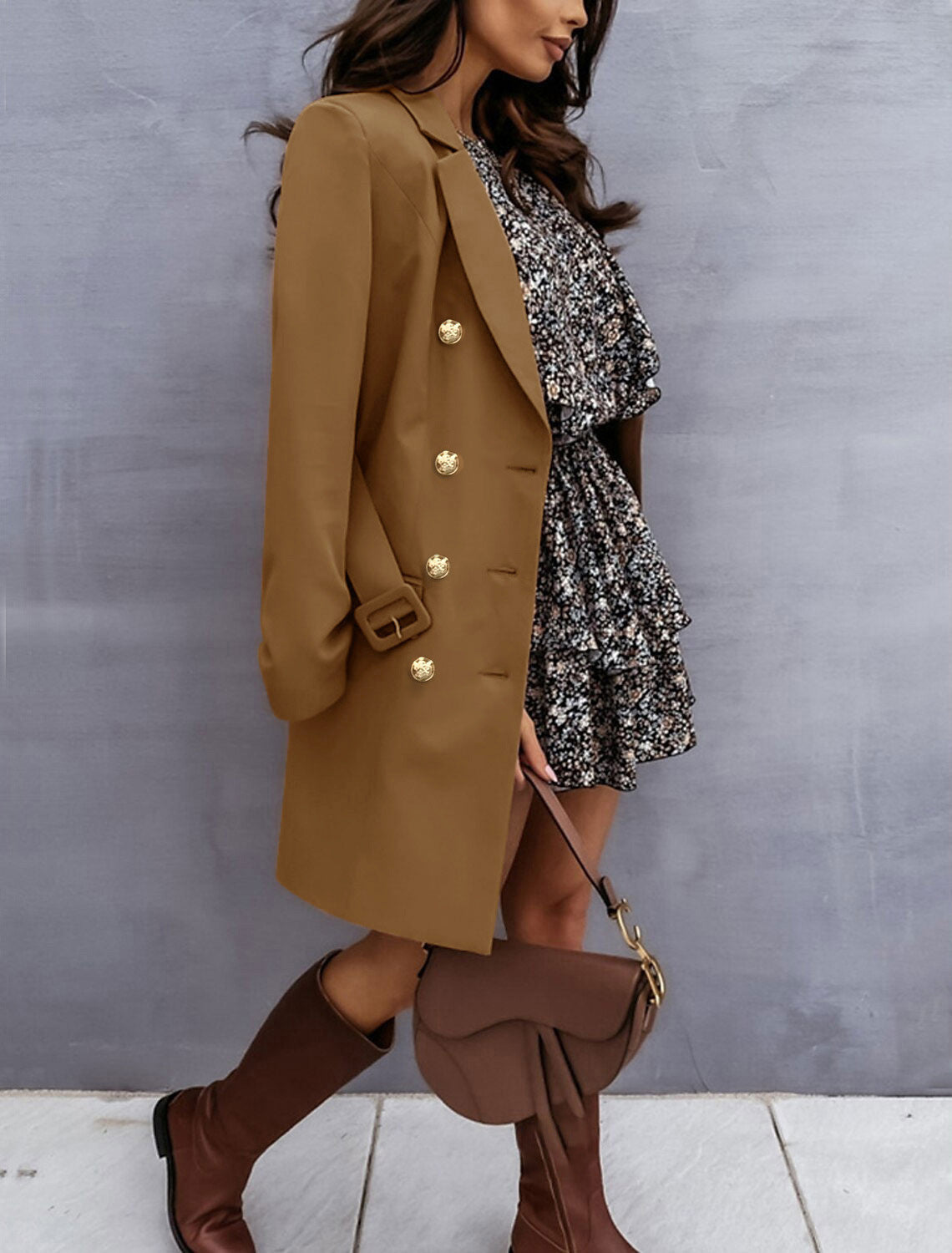 Women long sleeve Blazer dress