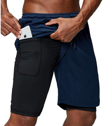 Men's Quick-Drying Knee-Length Shorts Casual Fitness Shorts 8