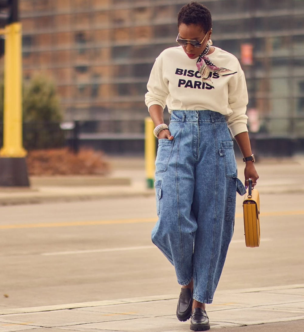 Women's Fashion Pocket Washed Tight Denim Pants 3