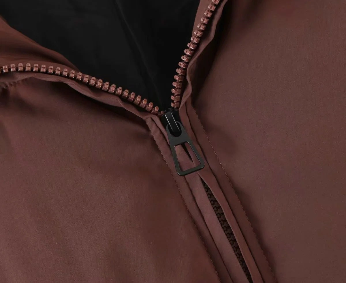 women's winter style fashion Stand Collar zipper pocket warm cotton-padded jacket 41