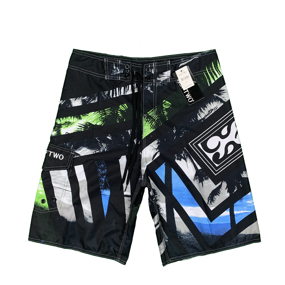 Men's fitness surfing quick-drying beach pants shorts 17