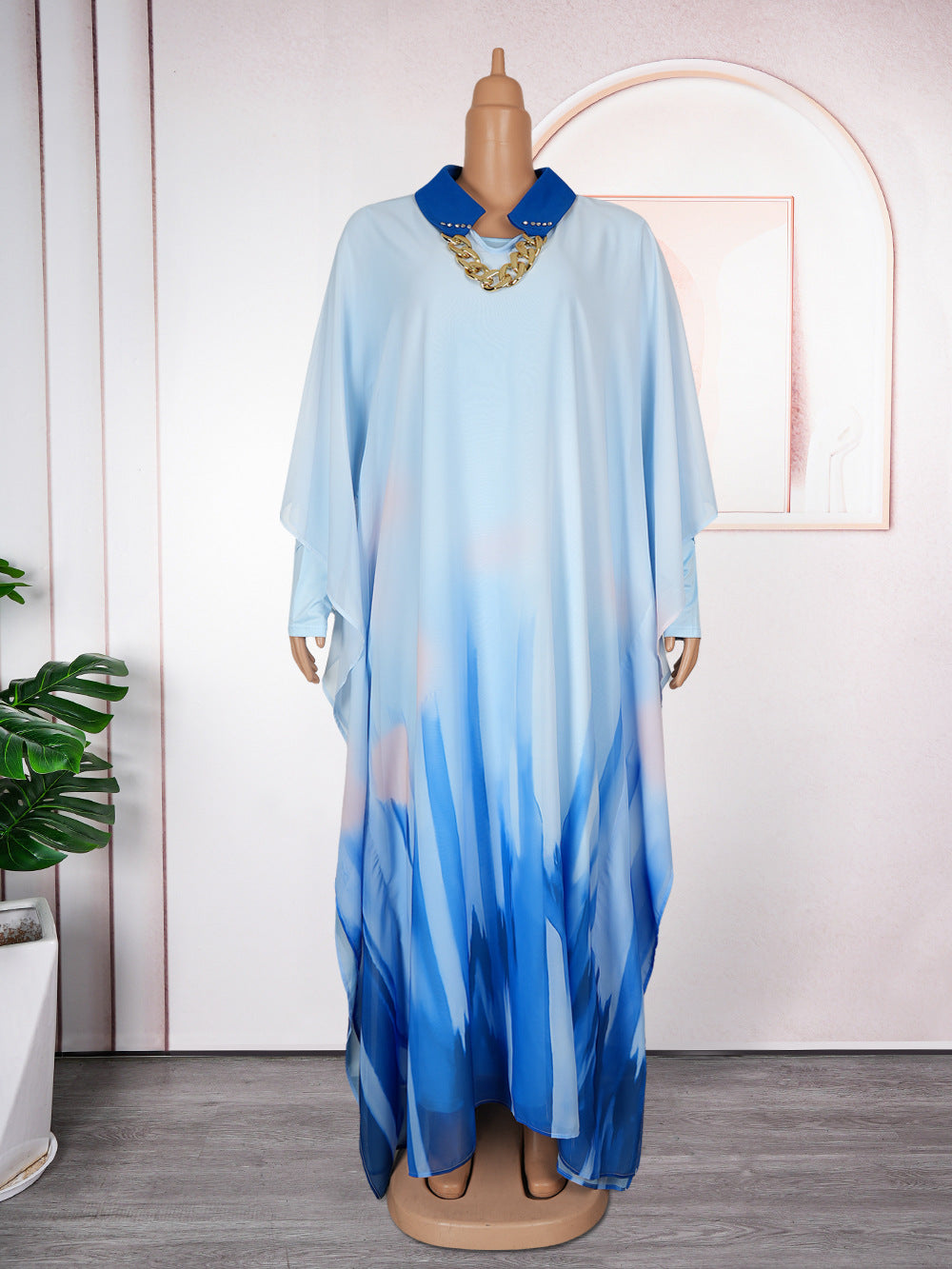 Print Robe Africa Plus Size Two-Piece Women's Dress 17