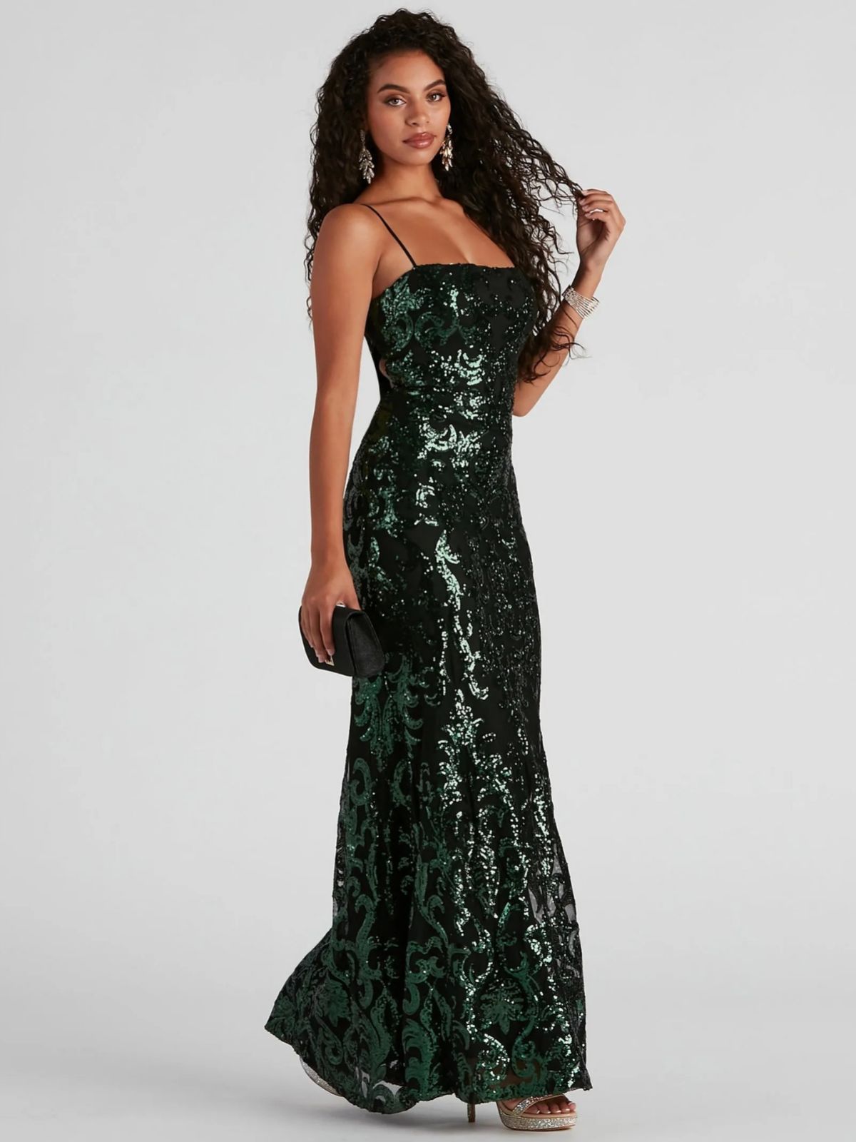 Summer Fashion Sexy Formal Sequin Strap Dress