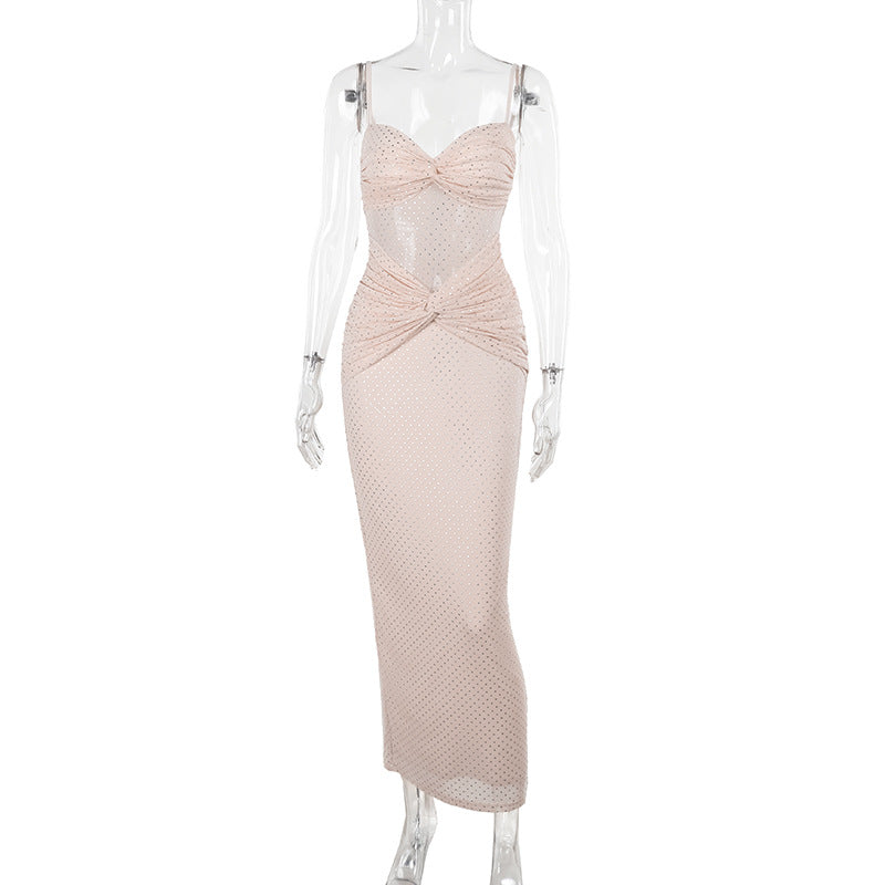 Women Spring Sexy Mesh Strap Dress 7