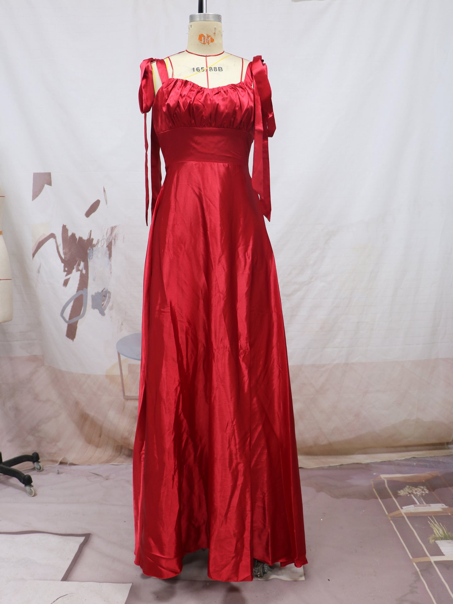 Women Sleeveless Sling Wedding Dresses Wedding Bridesmaid Dresses 11