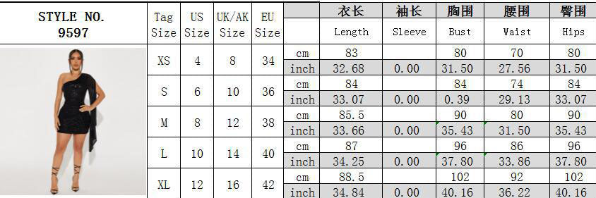 Women Sequin Solid Slash Shoulder Party Dress 7