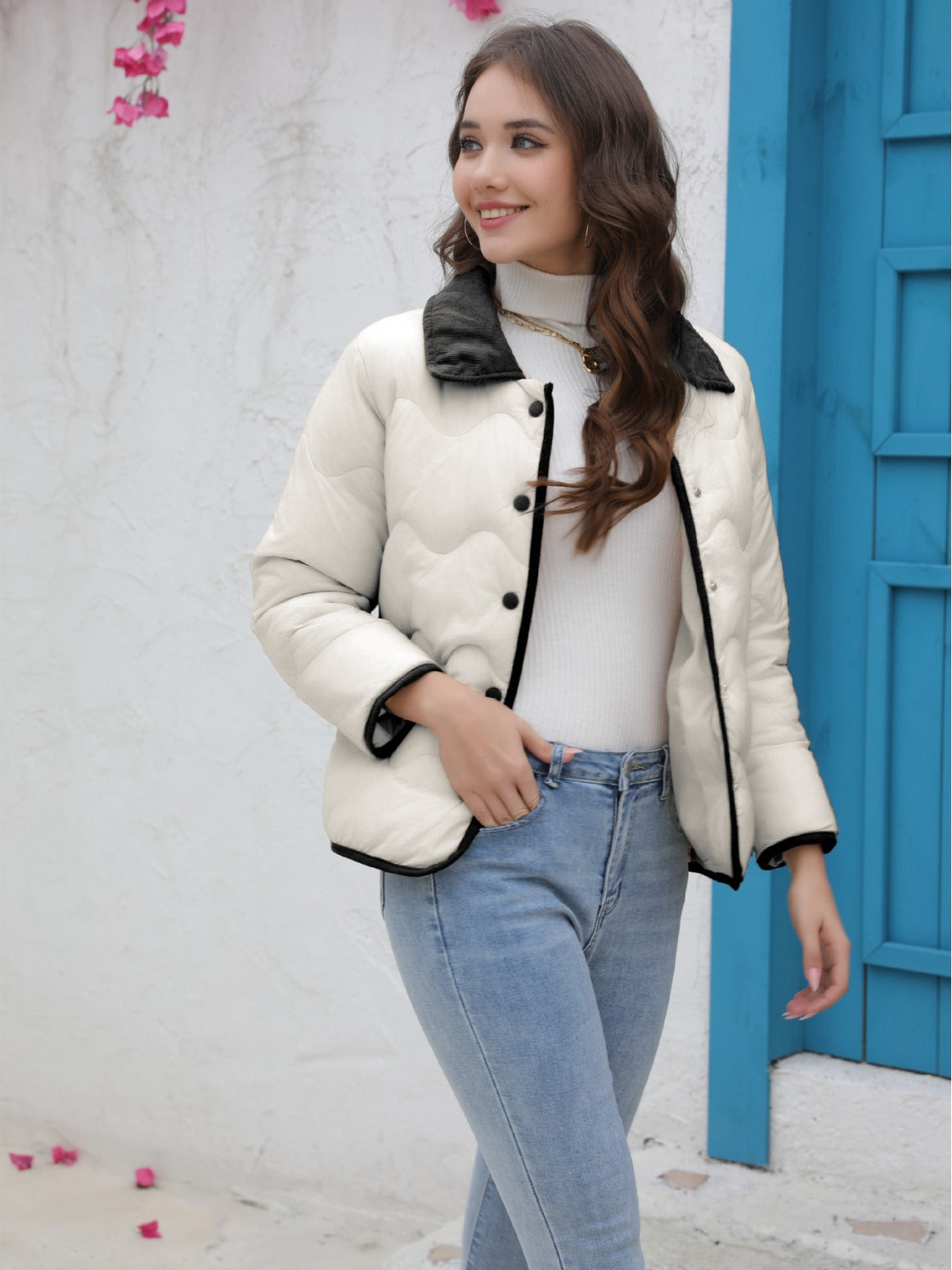 Cotton Padded Coat Spring And Autumn Fashion Women's Jacket 6