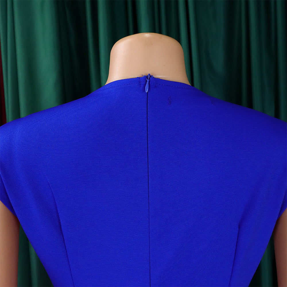 Women's Fashion Chic Elegant Pleated Bodycon Pencil African Dress 39