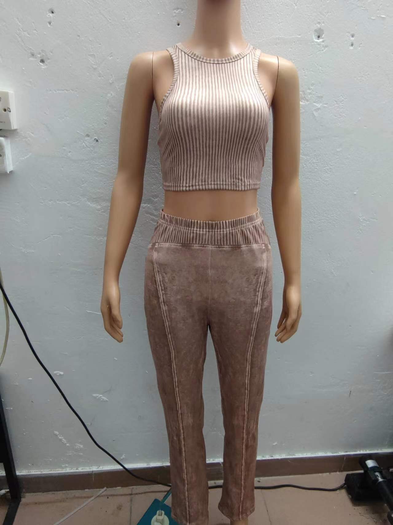 Women Tank Top and Trousers Two-Piece Set 8