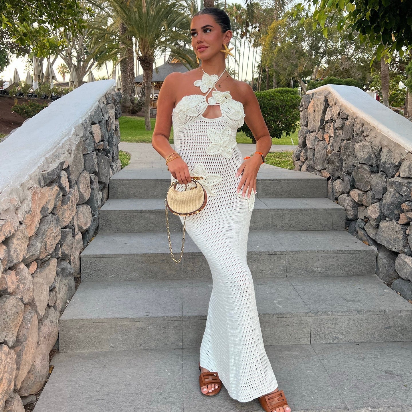 Women Strapless Beach Sexy Dress 6