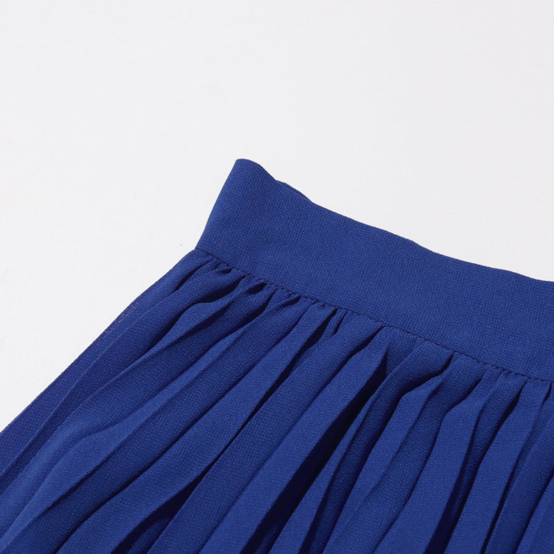 Women Elegant Butterfly Blazer Jacket + Pleated Skirt Two-piece Set 26