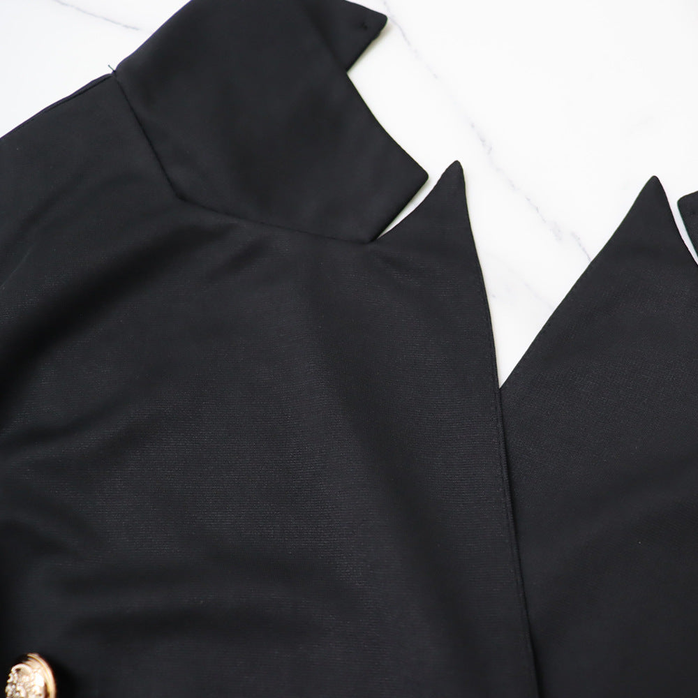 Women Spring V-neck Sleeveless Backless Pleated Wide Leg Jumpsuit 18