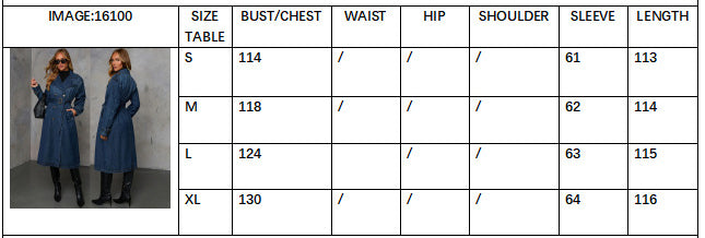 Autumn Fashion Casual Denim Women's Wide-Sleeved Coat 6