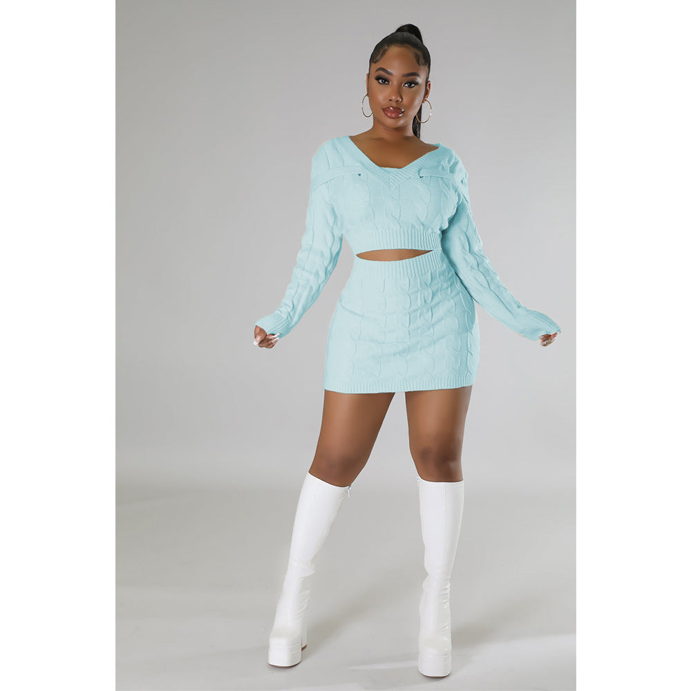 Women Sexy Sweater Bodycon Dress 6