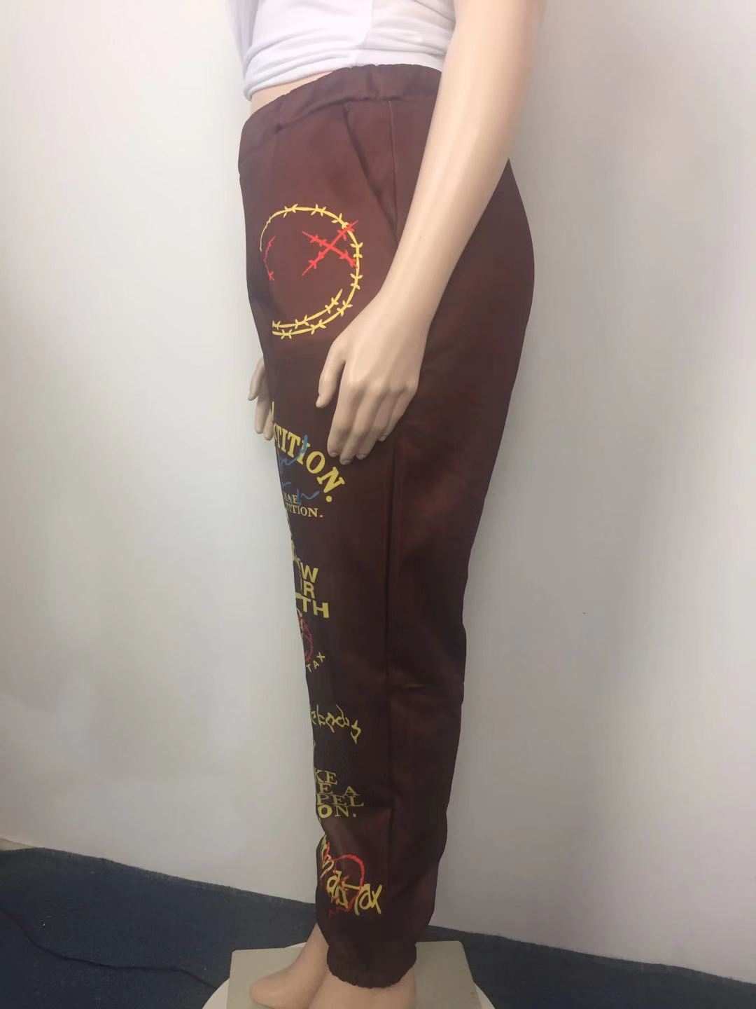 Plus Size Women Elasticized Loose Pants 10