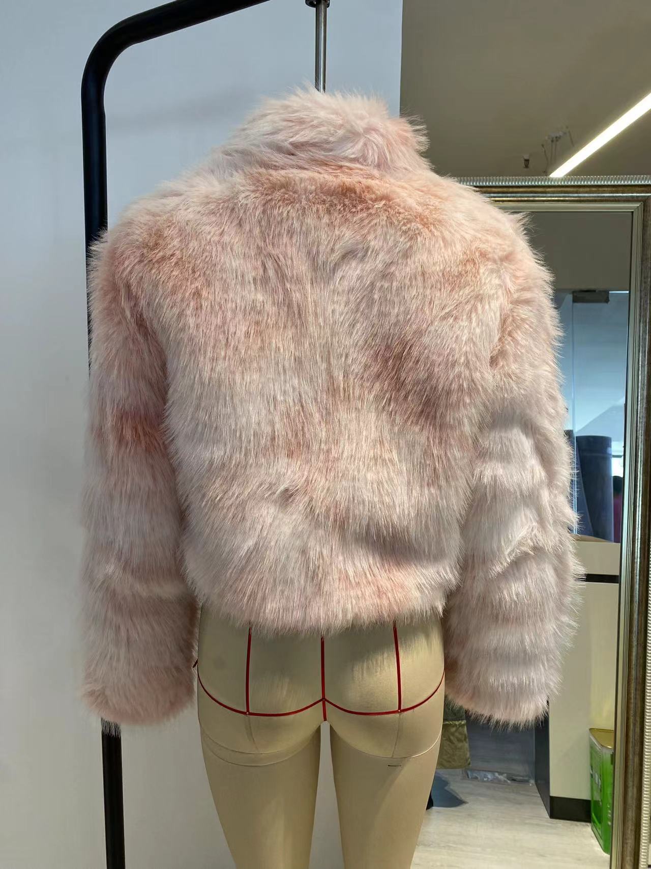 Autumn Winter Faux Fur Coat Fashion Faux Fox Fur Fuzzy Plush Women's Winter Wear 9